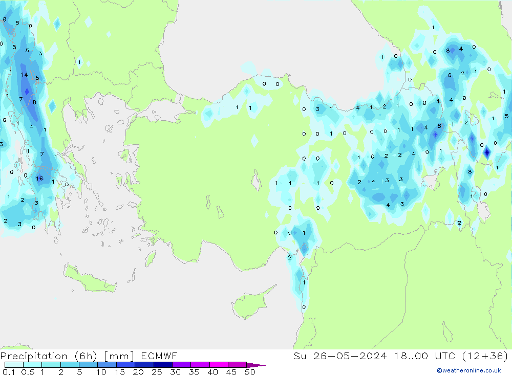 Z500/Rain (+SLP)/Z850 ECMWF Вс 26.05.2024 00 UTC