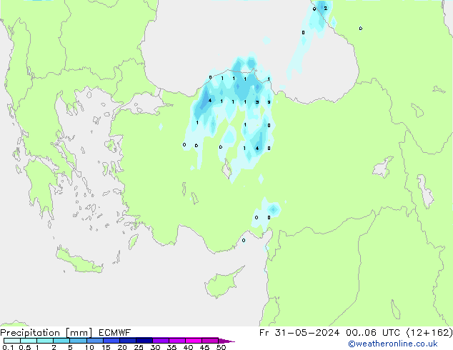 precipitação ECMWF Sex 31.05.2024 06 UTC