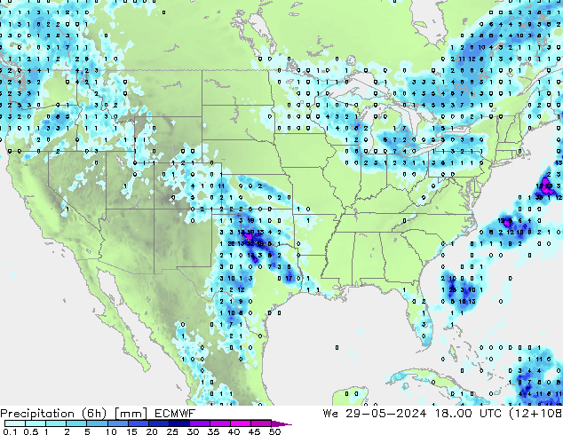 Z500/Rain (+SLP)/Z850 ECMWF We 29.05.2024 00 UTC