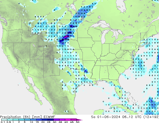 Z500/Regen(+SLP)/Z850 ECMWF za 01.06.2024 12 UTC