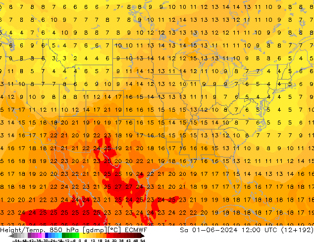 Z500/Regen(+SLP)/Z850 ECMWF za 01.06.2024 12 UTC