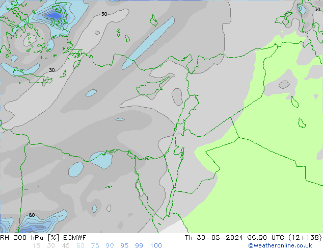 300 hPa Nispi Nem ECMWF Per 30.05.2024 06 UTC