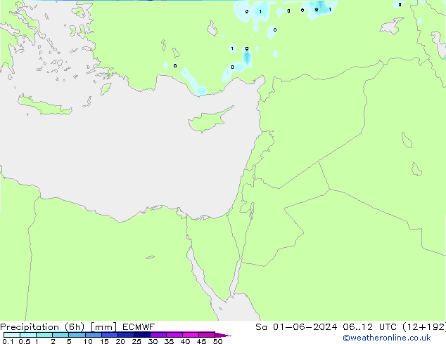 Z500/Rain (+SLP)/Z850 ECMWF so. 01.06.2024 12 UTC