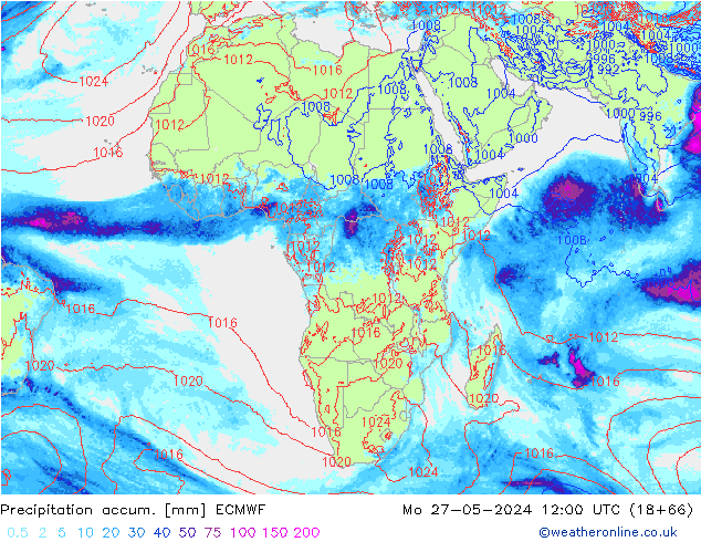 Nied. akkumuliert ECMWF Mo 27.05.2024 12 UTC