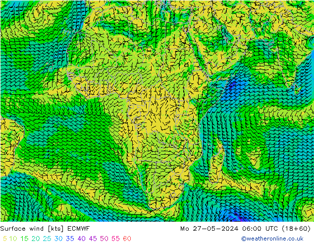 Bodenwind ECMWF Mo 27.05.2024 06 UTC