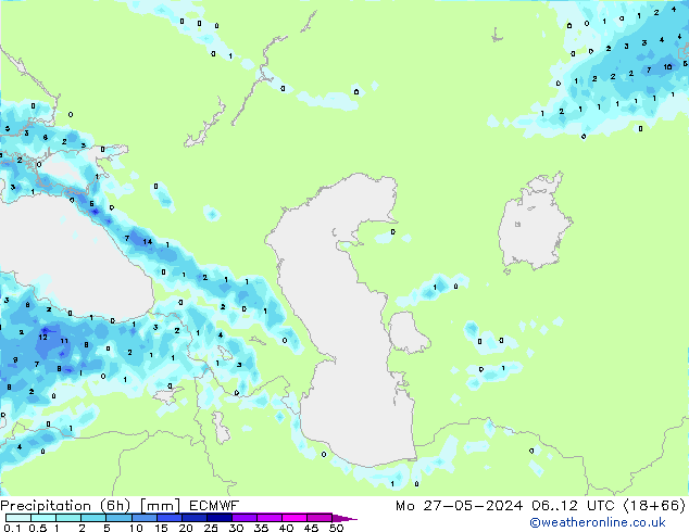 Z500/Rain (+SLP)/Z850 ECMWF Mo 27.05.2024 12 UTC