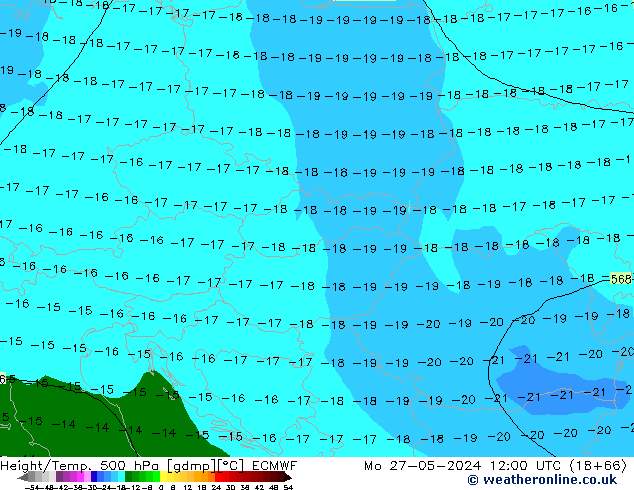 Z500/Rain (+SLP)/Z850 ECMWF lun 27.05.2024 12 UTC