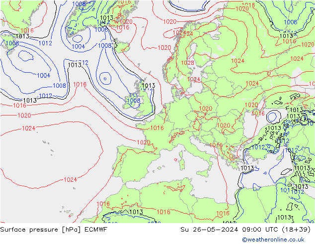      ECMWF  26.05.2024 09 UTC