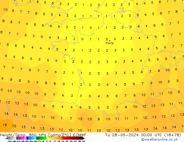 Z500/Rain (+SLP)/Z850 ECMWF Di 28.05.2024 00 UTC