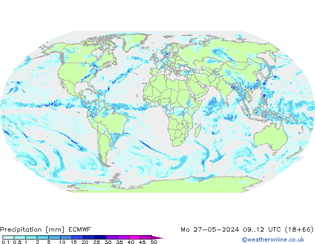 Précipitation ECMWF lun 27.05.2024 12 UTC