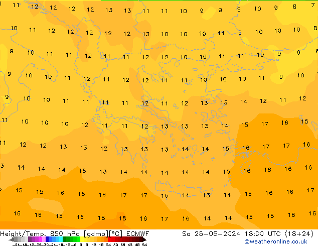 Z500/Rain (+SLP)/Z850 ECMWF sam 25.05.2024 18 UTC