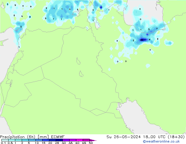 Z500/Rain (+SLP)/Z850 ECMWF Su 26.05.2024 00 UTC