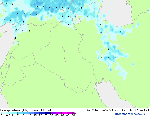 Z500/Rain (+SLP)/Z850 ECMWF Su 26.05.2024 12 UTC