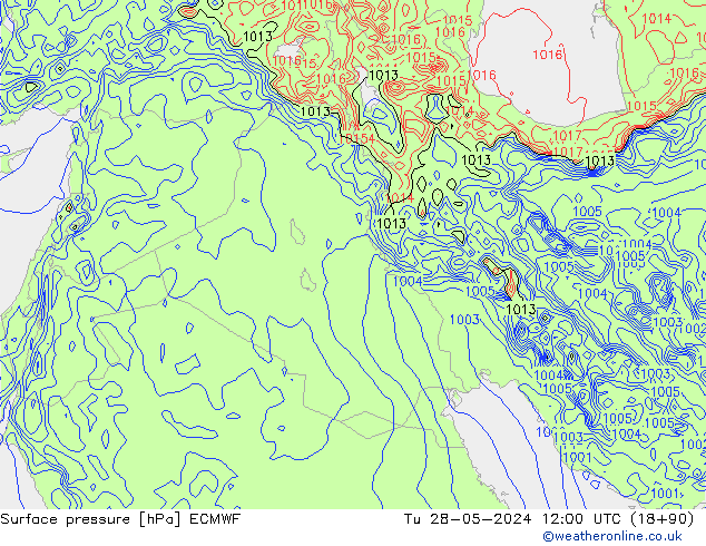 приземное давление ECMWF вт 28.05.2024 12 UTC