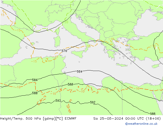 Z500/Rain (+SLP)/Z850 ECMWF So 25.05.2024 00 UTC