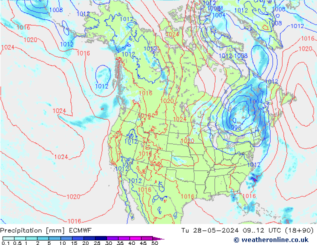 Precipitación ECMWF mar 28.05.2024 12 UTC