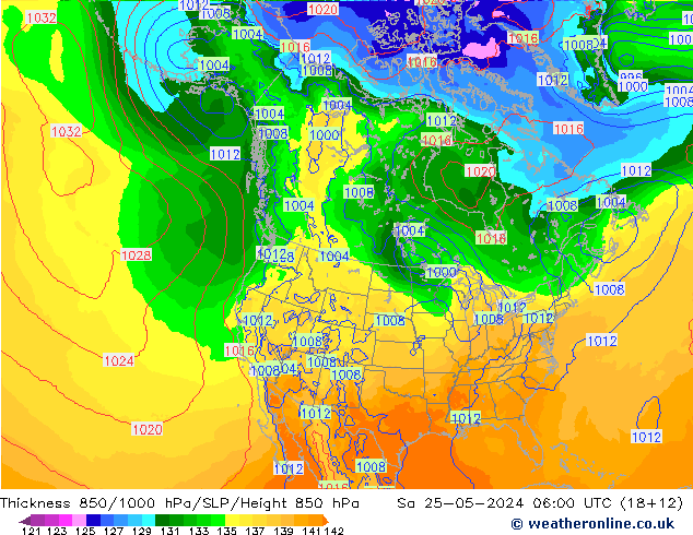 Thck 850-1000 hPa ECMWF Sa 25.05.2024 06 UTC