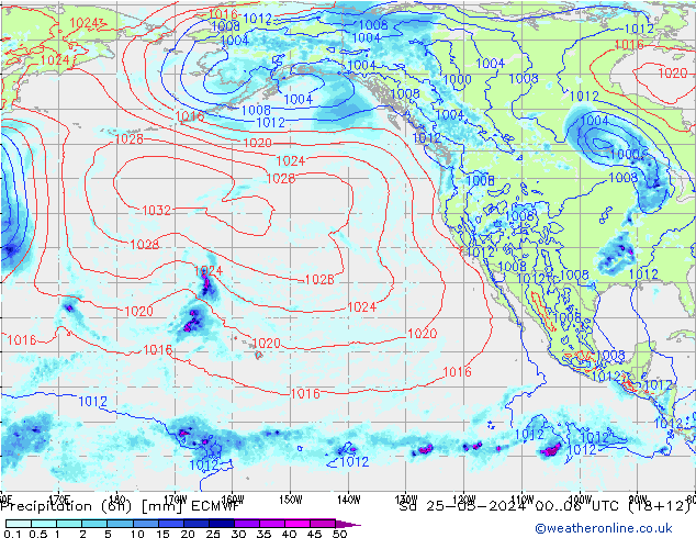 Z500/Regen(+SLP)/Z850 ECMWF za 25.05.2024 06 UTC