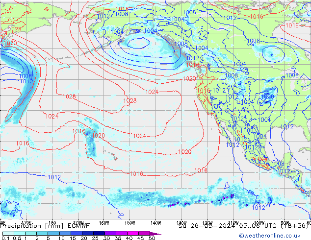 Precipitación ECMWF dom 26.05.2024 06 UTC