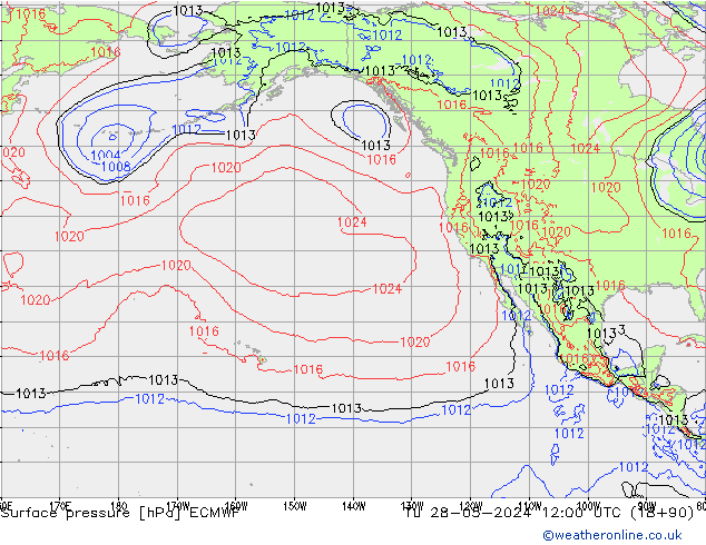 ciśnienie ECMWF wto. 28.05.2024 12 UTC