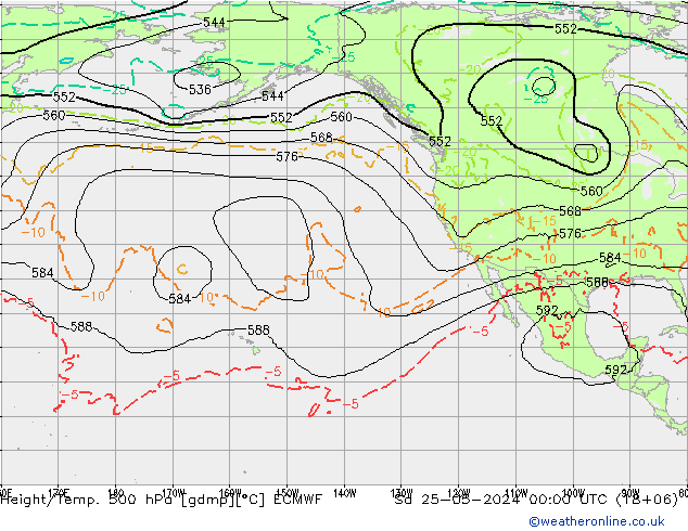 Z500/Rain (+SLP)/Z850 ECMWF So 25.05.2024 00 UTC