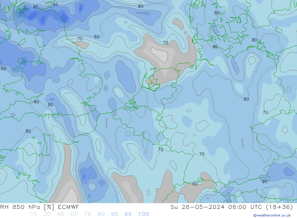 RV 850 hPa ECMWF zo 26.05.2024 06 UTC