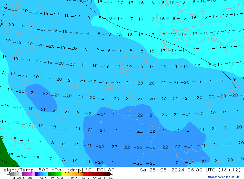 Z500/Rain (+SLP)/Z850 ECMWF sab 25.05.2024 06 UTC