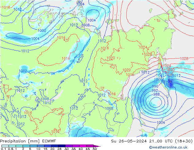 opad ECMWF nie. 26.05.2024 00 UTC