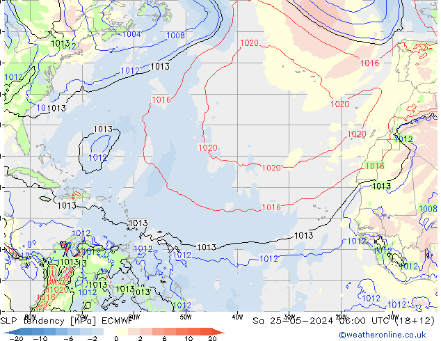 tendencja ECMWF so. 25.05.2024 06 UTC