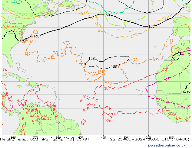 Z500/Rain (+SLP)/Z850 ECMWF sáb 25.05.2024 00 UTC