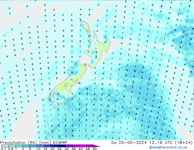 Z500/Rain (+SLP)/Z850 ECMWF So 25.05.2024 18 UTC