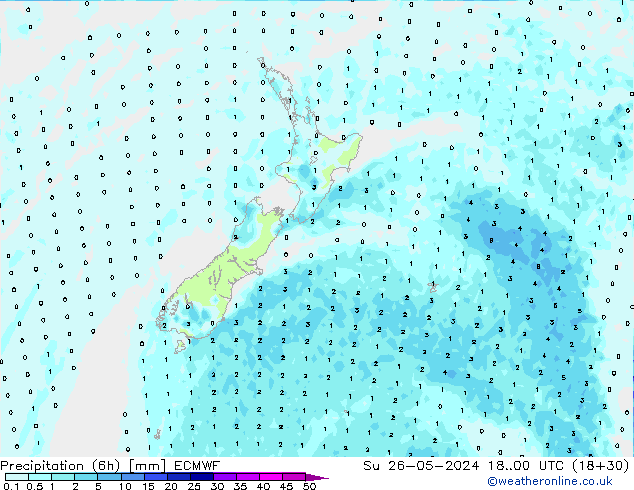 Z500/Rain (+SLP)/Z850 ECMWF Ne 26.05.2024 00 UTC