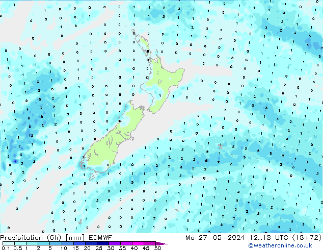 Z500/Regen(+SLP)/Z850 ECMWF ma 27.05.2024 18 UTC