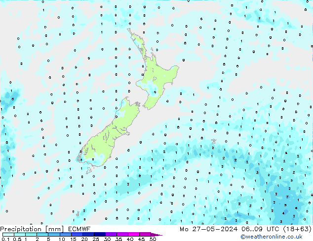 Precipitazione ECMWF lun 27.05.2024 09 UTC