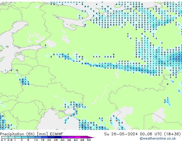 Z500/Regen(+SLP)/Z850 ECMWF zo 26.05.2024 06 UTC