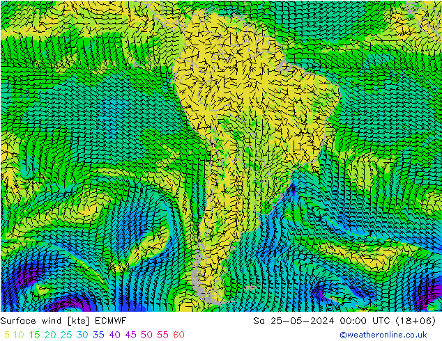  10 m ECMWF  25.05.2024 00 UTC