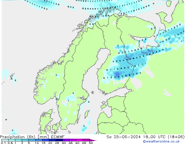 Z500/Regen(+SLP)/Z850 ECMWF za 25.05.2024 00 UTC