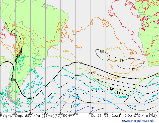 Z500/Rain (+SLP)/Z850 ECMWF dim 26.05.2024 12 UTC