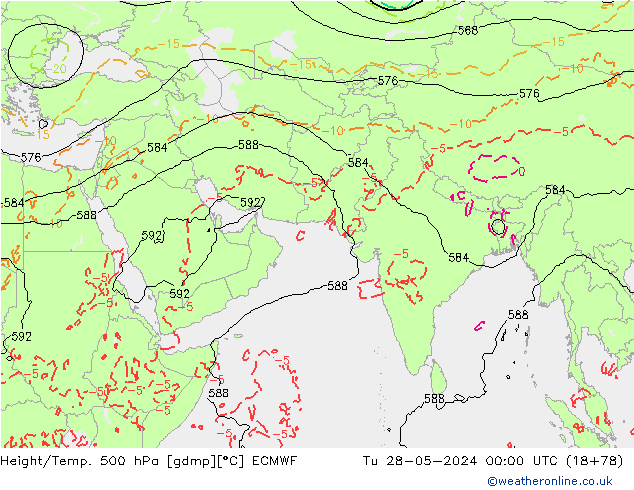 Z500/Rain (+SLP)/Z850 ECMWF  28.05.2024 00 UTC