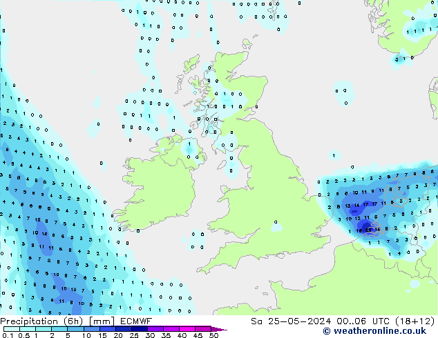 Z500/Regen(+SLP)/Z850 ECMWF za 25.05.2024 06 UTC