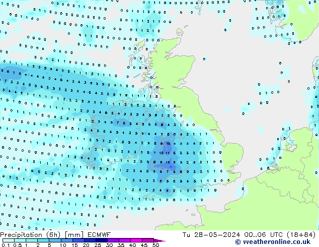 Z500/Rain (+SLP)/Z850 ECMWF Tu 28.05.2024 06 UTC