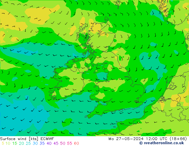  10 m ECMWF  27.05.2024 12 UTC