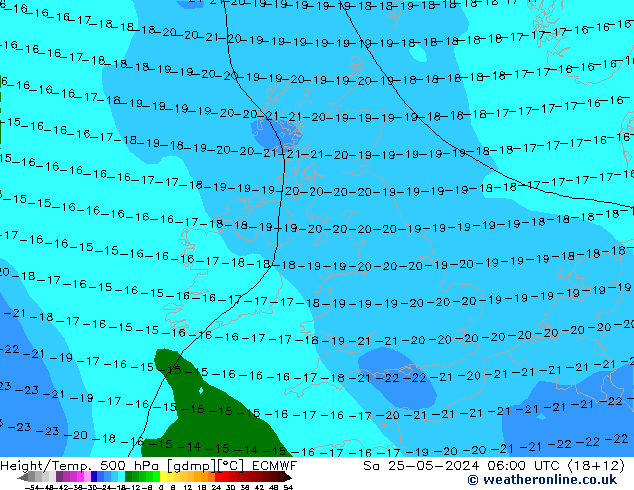 Z500/Regen(+SLP)/Z850 ECMWF za 25.05.2024 06 UTC