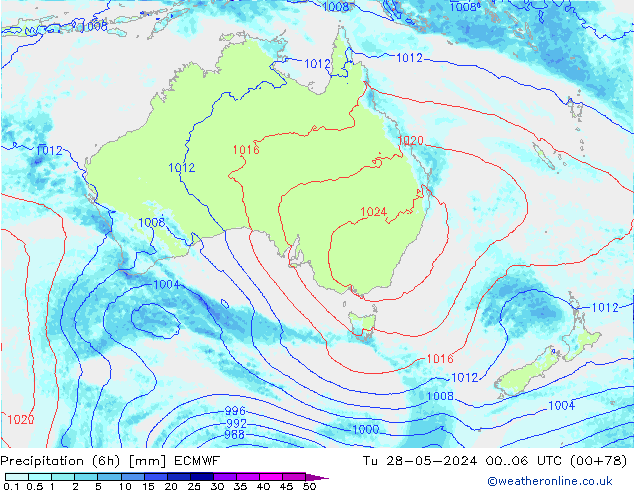 Z500/Rain (+SLP)/Z850 ECMWF Ter 28.05.2024 06 UTC