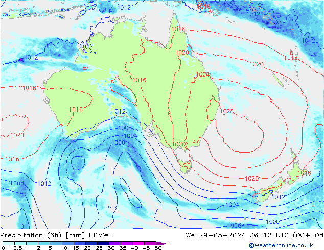 Z500/Rain (+SLP)/Z850 ECMWF St 29.05.2024 12 UTC