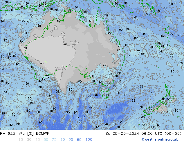 RH 925 hPa ECMWF so. 25.05.2024 06 UTC