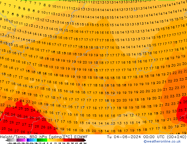 Z500/Rain (+SLP)/Z850 ECMWF Tu 04.06.2024 00 UTC