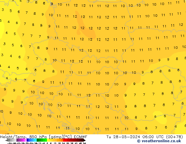 Z500/Rain (+SLP)/Z850 ECMWF mar 28.05.2024 06 UTC