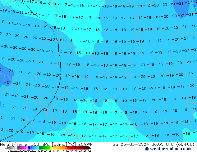 Z500/Rain (+SLP)/Z850 ECMWF sab 25.05.2024 06 UTC