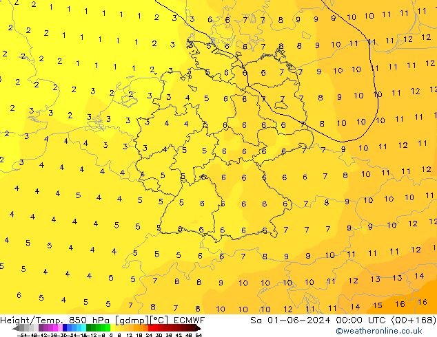 Z500/Regen(+SLP)/Z850 ECMWF za 01.06.2024 00 UTC